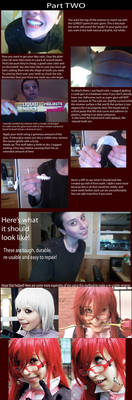 Cheap re-usable fake 'shark' teeth tutorial part 2 by Faxen