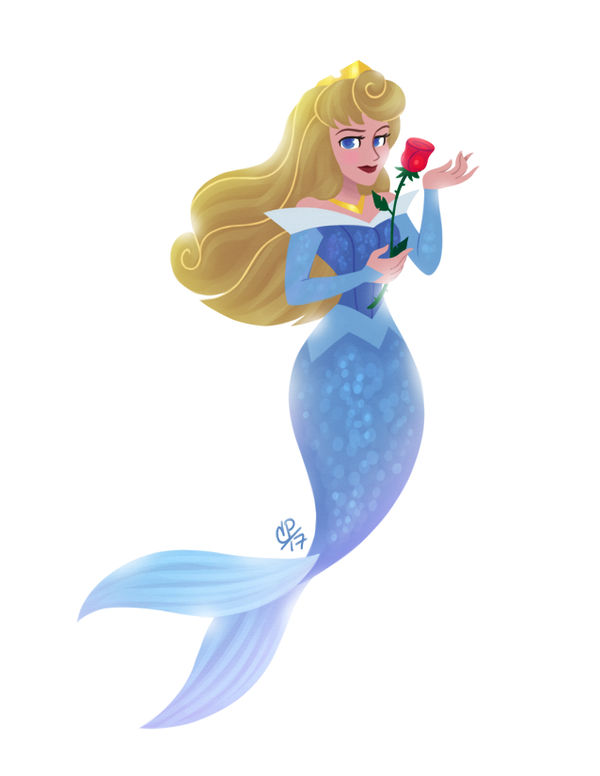 Princess Aurora the Mermaid by courtneymermaid