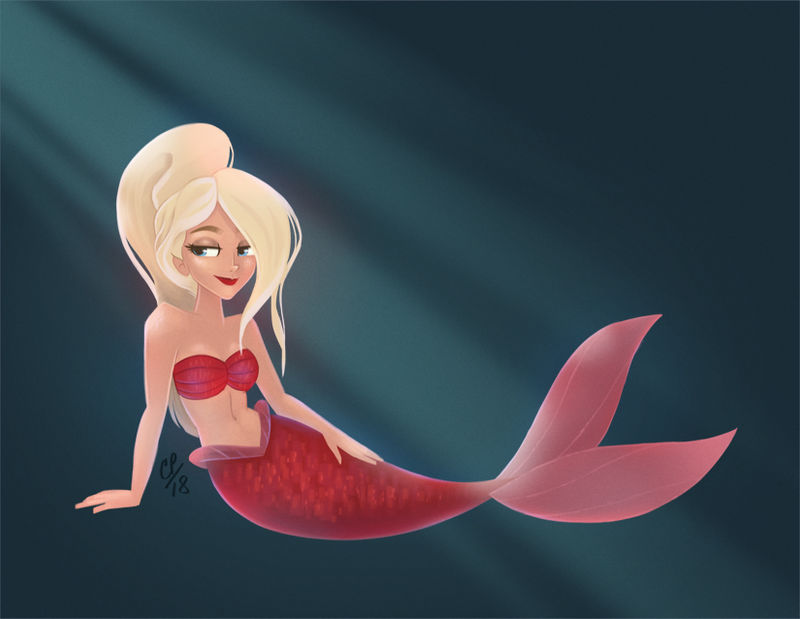 Princess Arista from the Little Mermaid by courtneymermaid