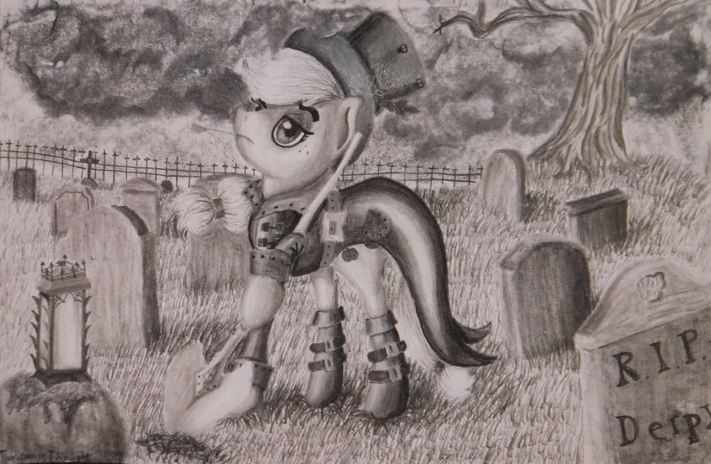 Applejack the grave digger by TurquoiseThought