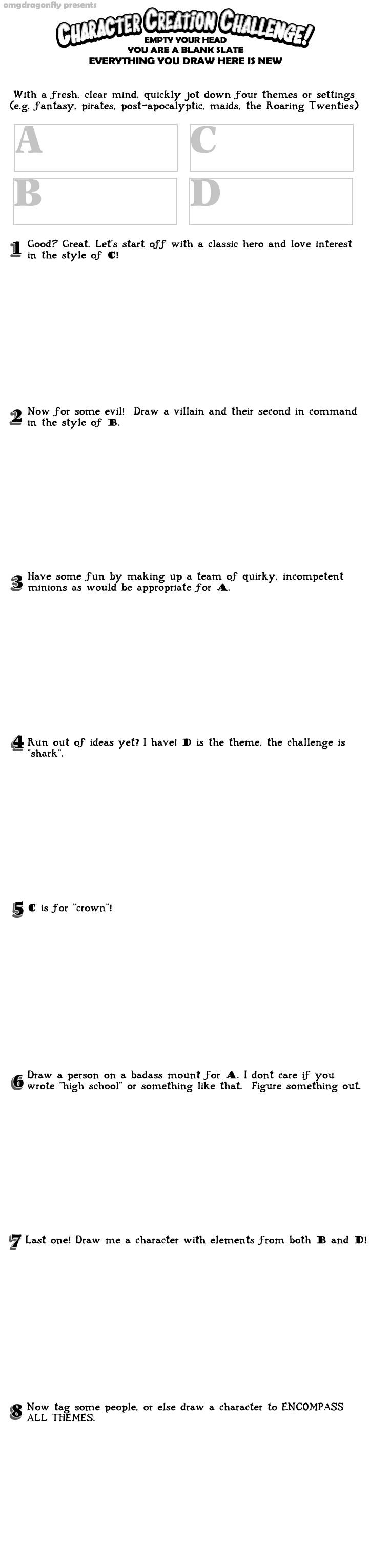 Character Creation Challenge by omgdragonfly