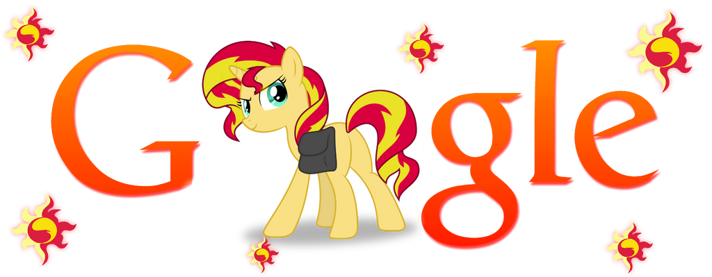 Sunset Shimmer Pony Google Logo (Install Guide!) by Owl-Parchment