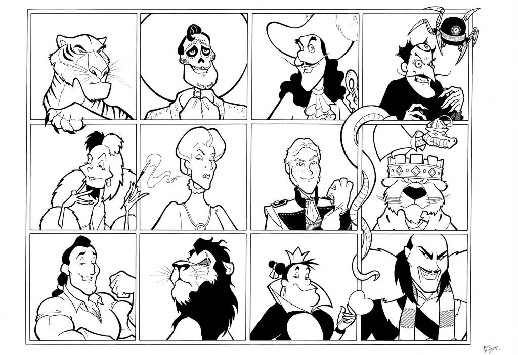 Disney Villains 1 by BevisMusson