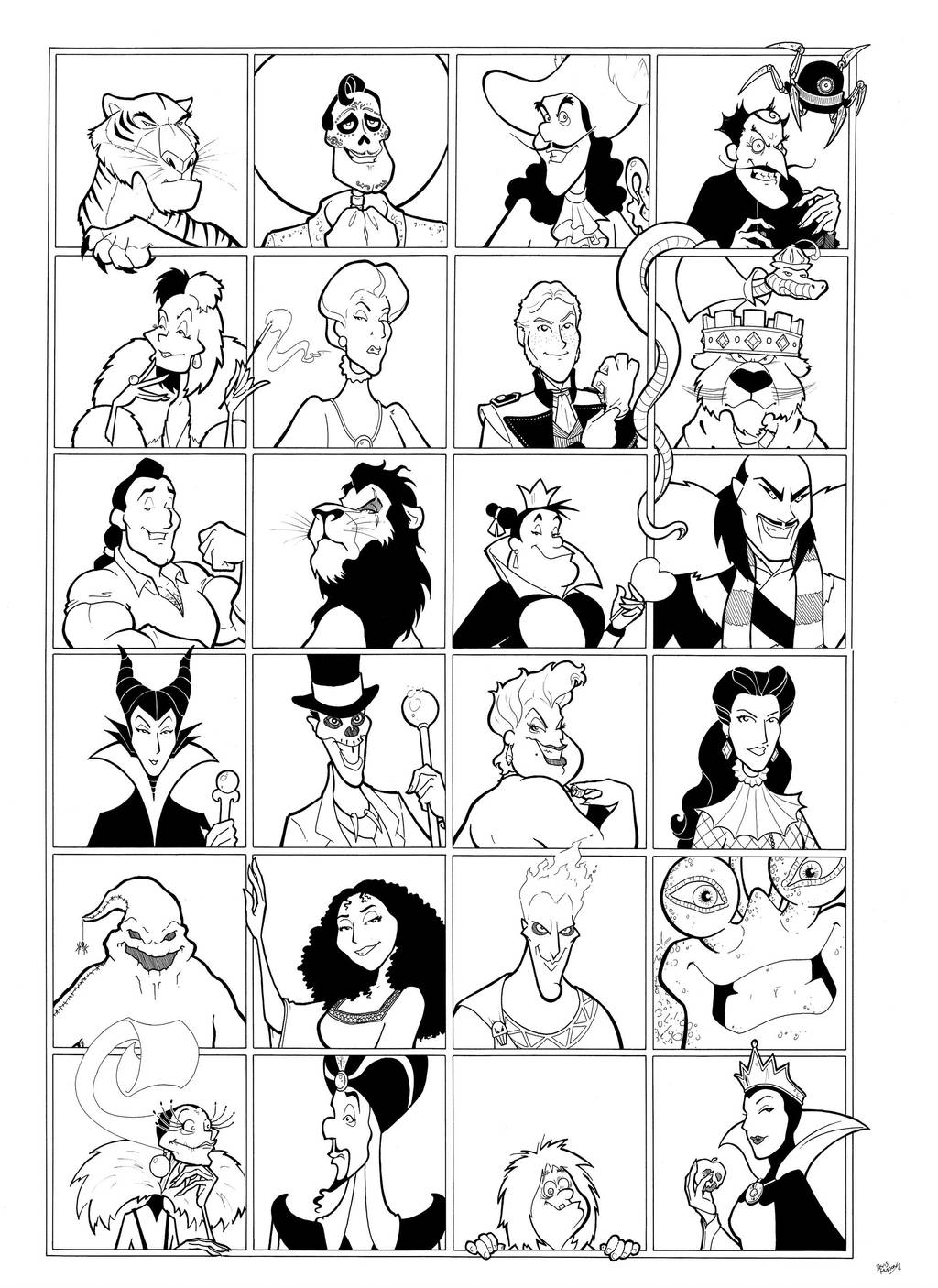 Disney Villains by BevisMusson
