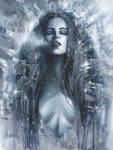 SKADI, Godess of Winter by sebastien-grenier