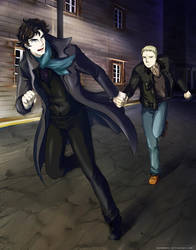 Sherlock: Take my hand! by OkenKrow