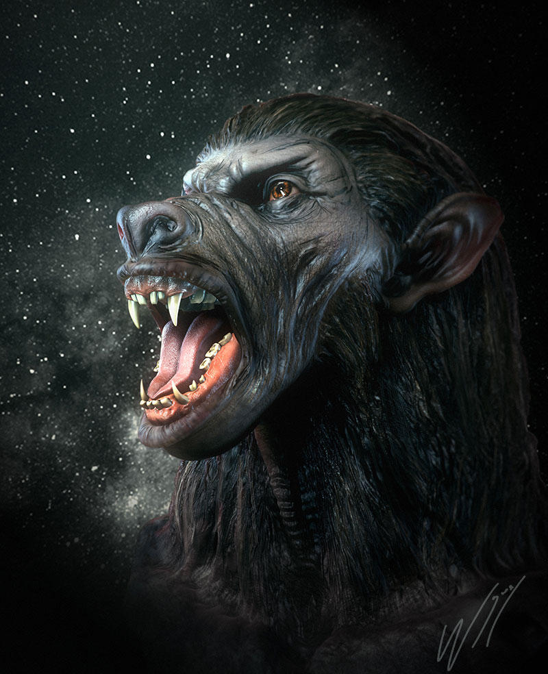 Female Werewolf By Waynerobson On Deviantart 