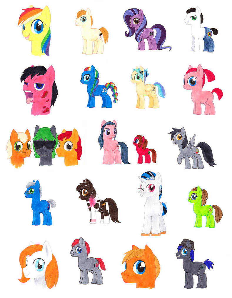 SL Comic Con 2013 Pony Commissions (OCs) by alamedyang
