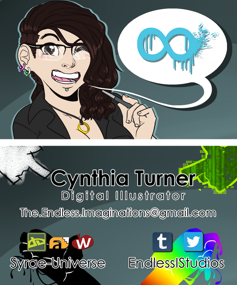 (Personal) Business Card 2017 by Syrae-Universe