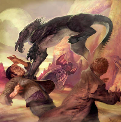 Dragon And Judge 015 by jonfosterstudios Dragon And Judge 015 by jonfosterstudios