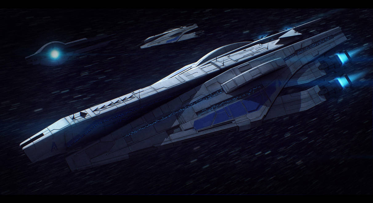 Mass Effect Veracruz-Class Cruiser Commission by AdamKop