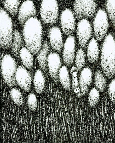 Babu and Abu in Snow Grasses by frecklefaced29