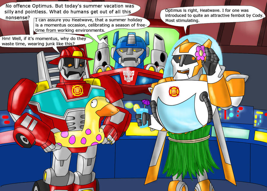 Rescue Bots' summer vacation - Contest entry by KrytenMarkGen-0 on