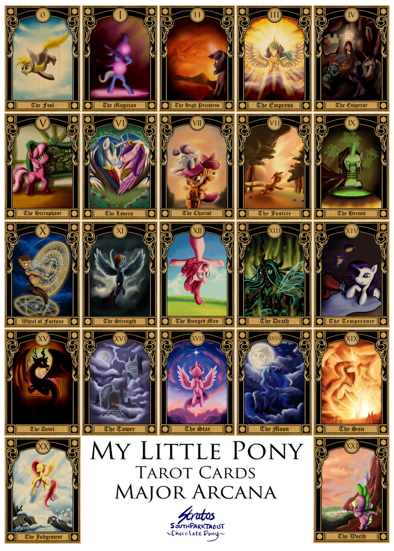 My Little Pony Major Aracana Tarot Cards by SouthParkTaoist