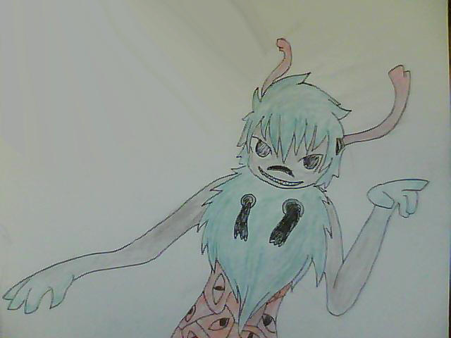 Blue Fingered Mind Destroyer by Sadie-Dkirin