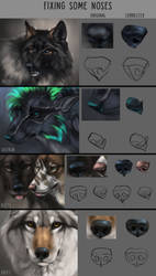 Fixing some of my snoots by Chickenbusiness