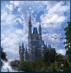 Castle Day Time Fantasy BKG by WDWParksGal