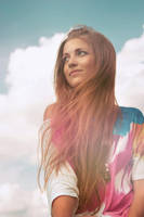 Girl and the Sky by tripinadva