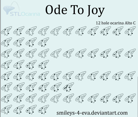 Ode To Joy 12 Hole Ocarina Tablature By Smileys 4 Eva Ode To Joy 12 Hole Ocarina Tablature By Smileys 4 Eva