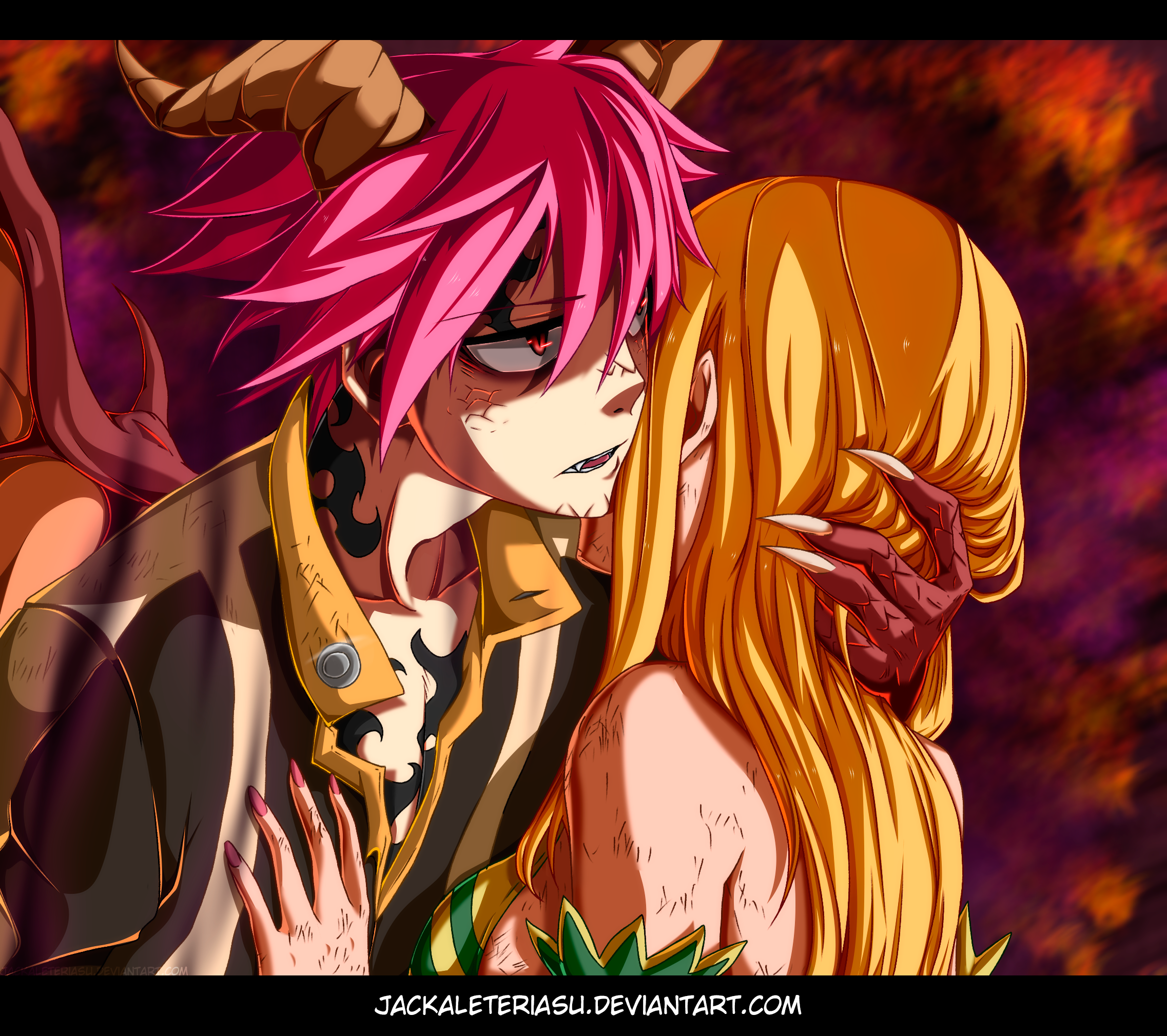 Fairy Tail Nalu The Demon and ThePrincess by JackalEteriasu