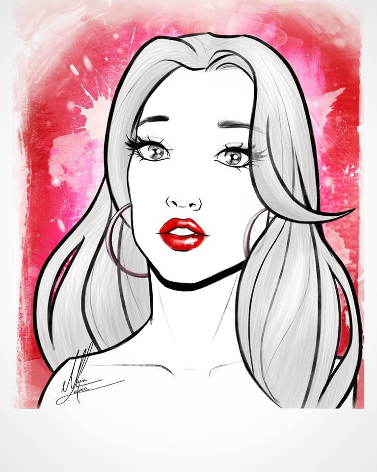 Portrait Maria Latorre by marialatorreart