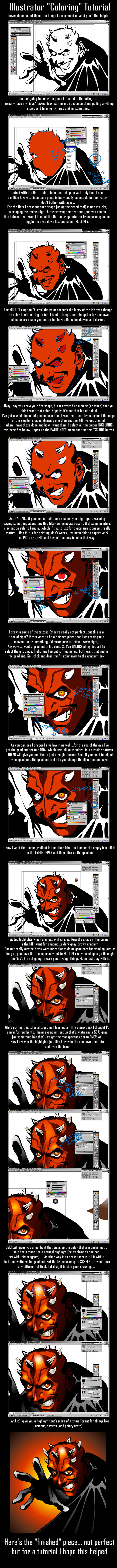 Illustrator Coloring Tutorial by kheelan