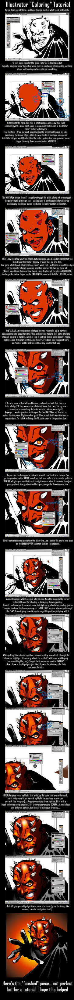 Illustrator Coloring Tutorial by kheelan