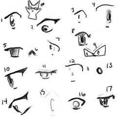 :.Eyes Sketch.: by MischiefJoKeR