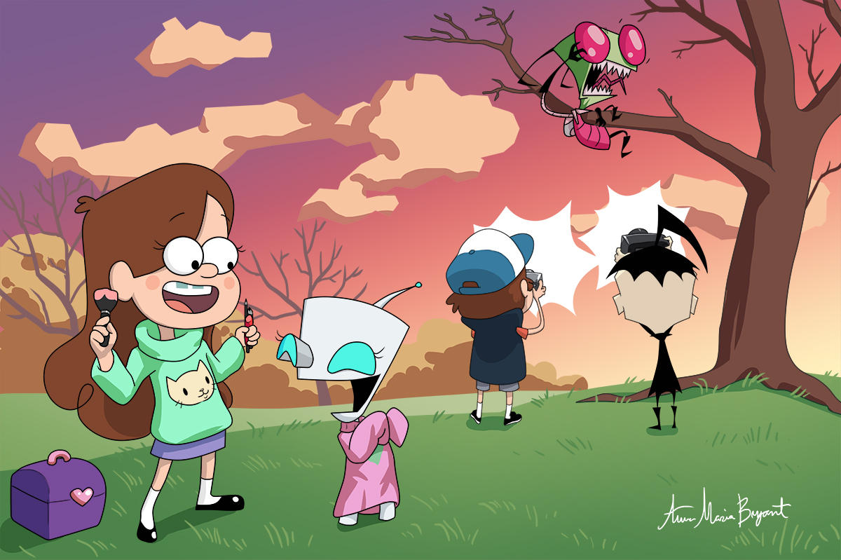 Invader Zim/ Gravity Falls by AnnaMariaBryant on DeviantArt