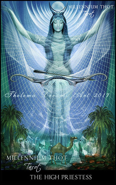The High Priestess MILLENNIUM THOT Tarot by ThelemaDreamsArt