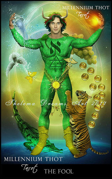 The Fool MILLENNIUM THOT Tarot by ThelemaDreamsArt