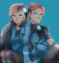 Reverse Twins by trudyfish