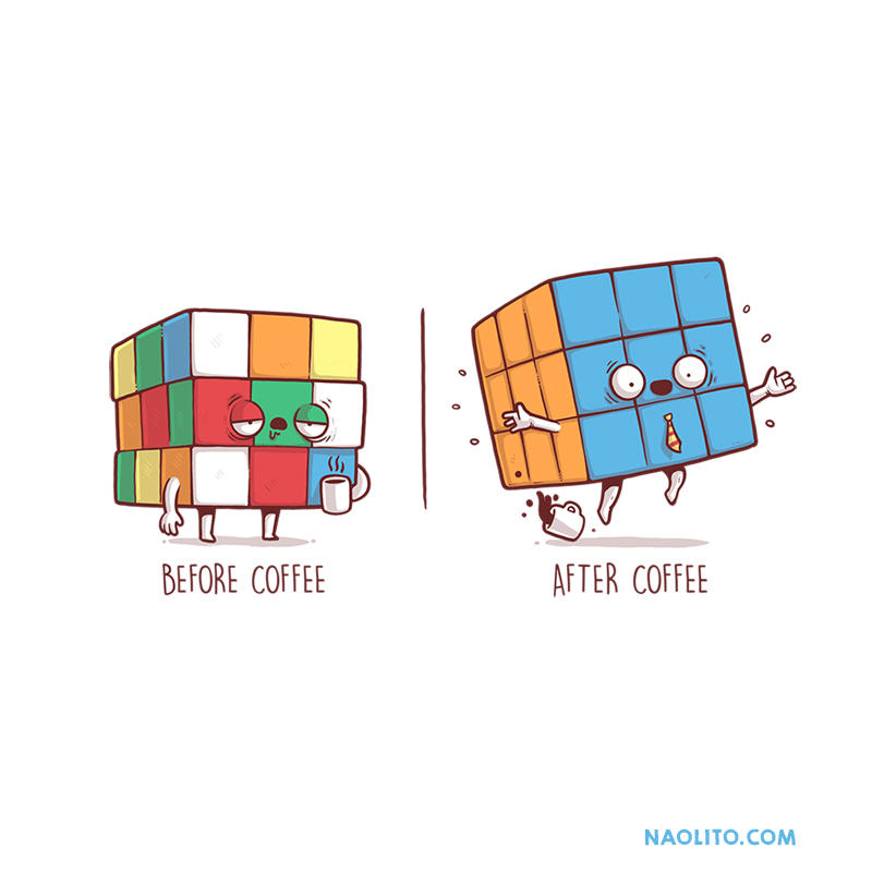 Before/after Coffee by Naolito