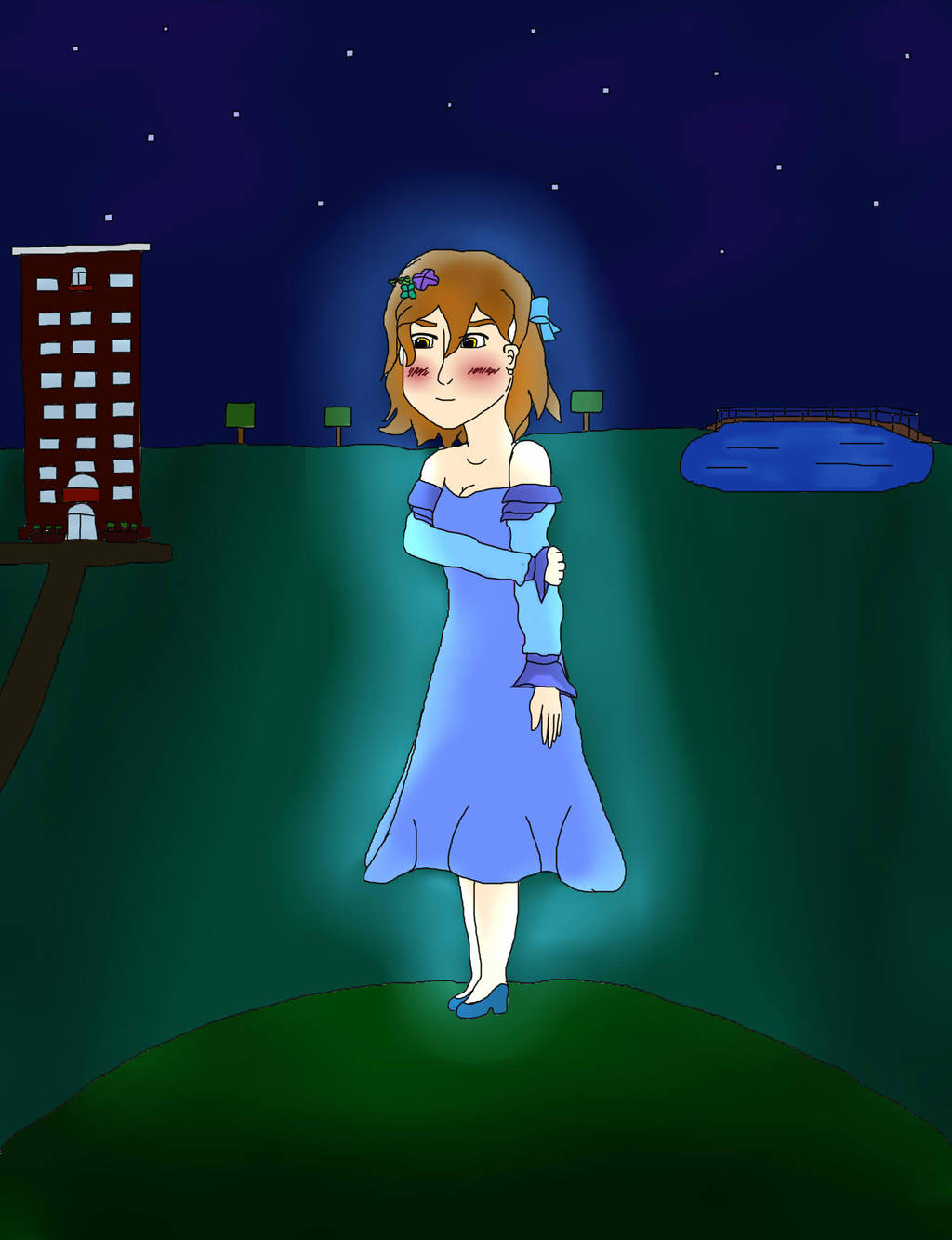Beautiful Blue Night by PureAngelDragon713