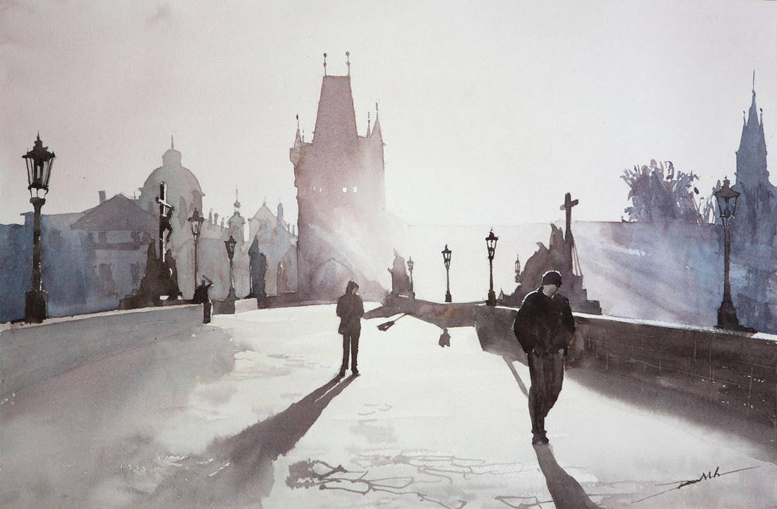 Charles Bridge, 38x56cm by NiceMinD