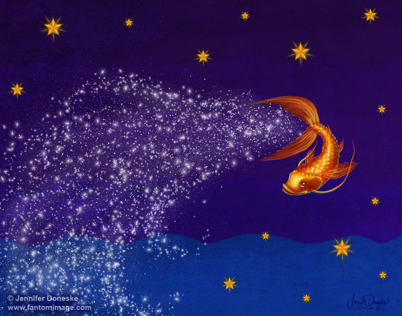 A Koi Among the Stars by whitefantom