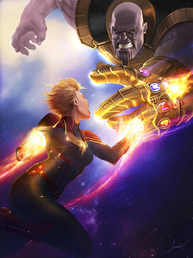 Captain Marvel Thanos