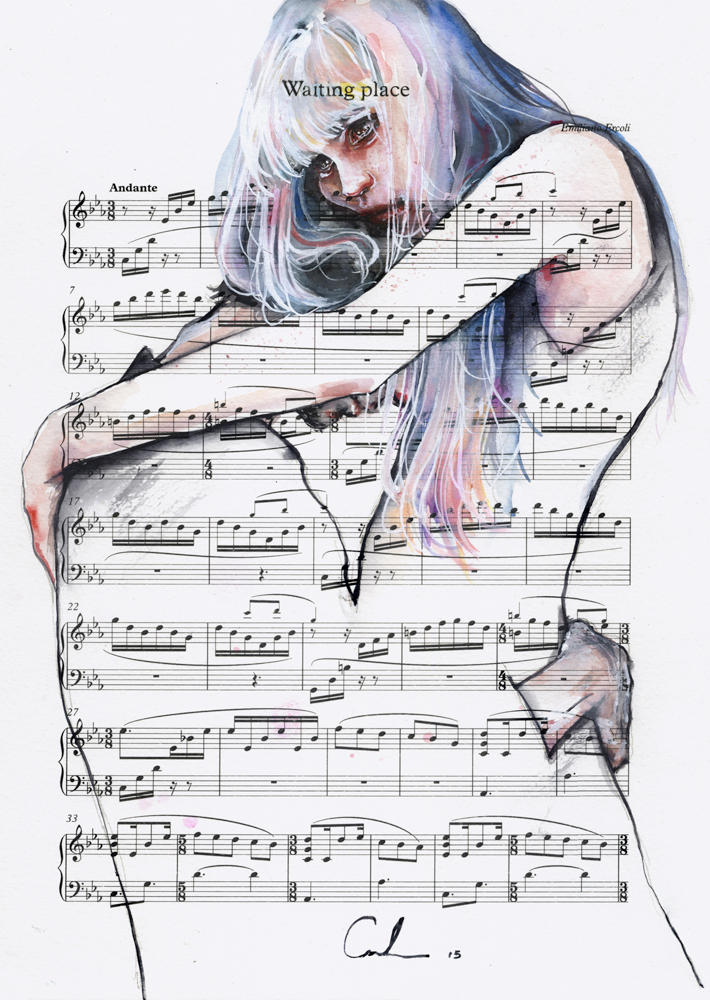 Waiting Place on sheet music by agnes-cecile