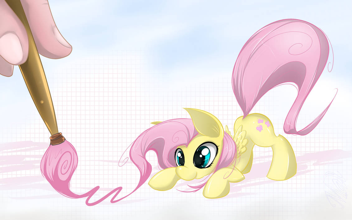 Fluttershy and brush by Malifikyse Fluttershy and brush by Malifikyse