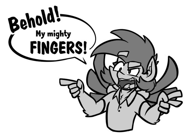 Behold! My mighty FINGERS! by SilverBlazeBrony Behold! My mighty FINGERS! by SilverBlazeBrony