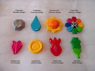 Kanto Gym Badges by AidaSechem