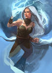 Commission- Ice queen Atevora by kou-chann
