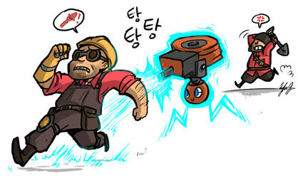 TF2+Pokemon: SAPPIN' MAH SENTRY by ky-nim