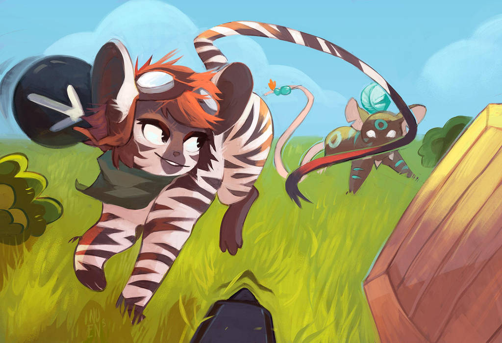 Running around the field by NestorUst