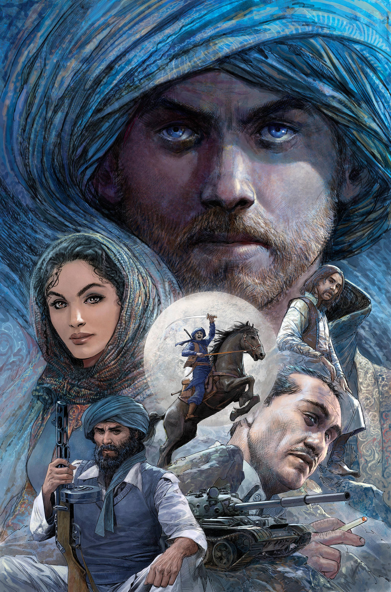 Khyber Knights Graphic Novel 01 Cover by Nisachar