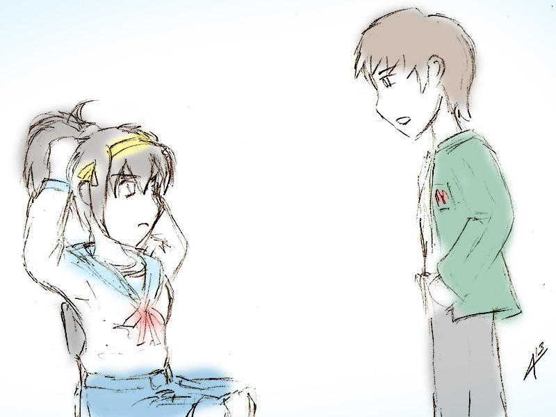 A Chat with Haruhi Suzumiya by Arcemise