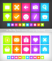 Fluo Blog Icons by Ransie3