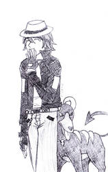 Teenage Mich + Houndoom by Aisuryuu