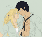 sketch - Rene x Wallace by Aisuryuu