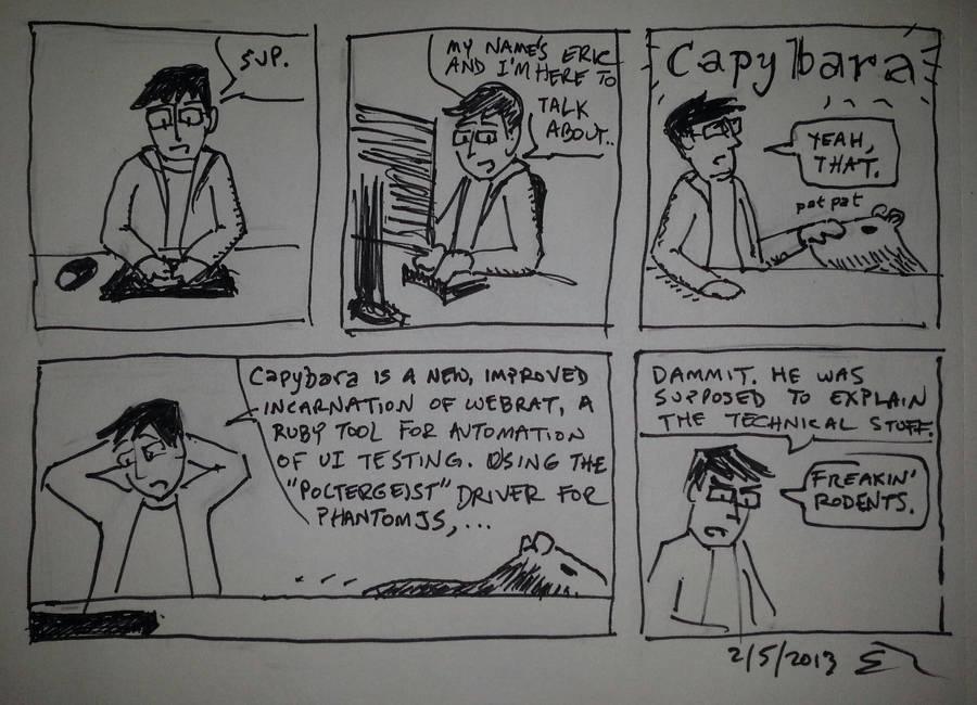 Capybara comic by spazahedron